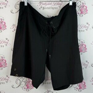 Jag swim trunks shorts, gold details, swimming Black Women's Bermudas